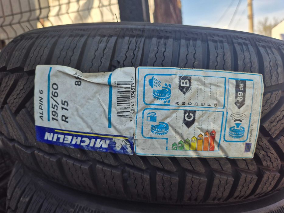 4 Anvelope M+S IARNA - 195/60/15 - Michelin ALPIN 6 - NOU - DOT 2020 !