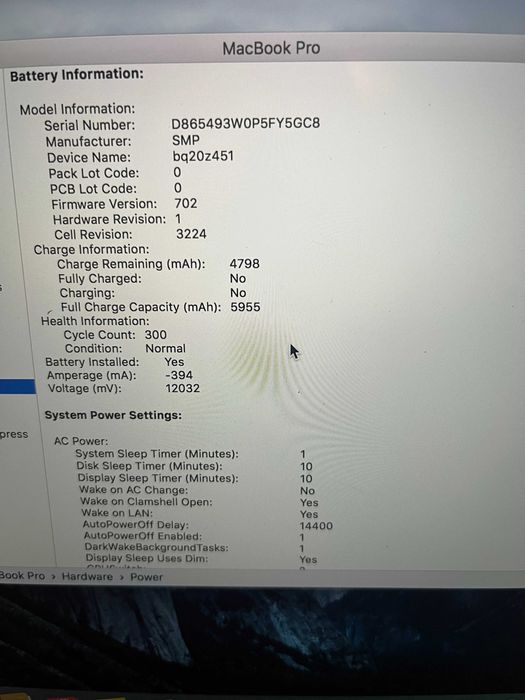 Macbook Pro 13" Retina i5 8 GB RAM 128 GB - без забележки