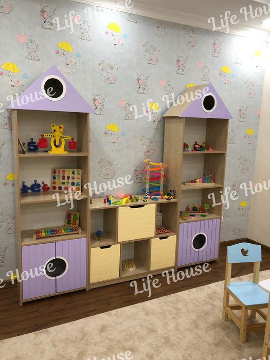 Уникальные стеллажи для детского сада