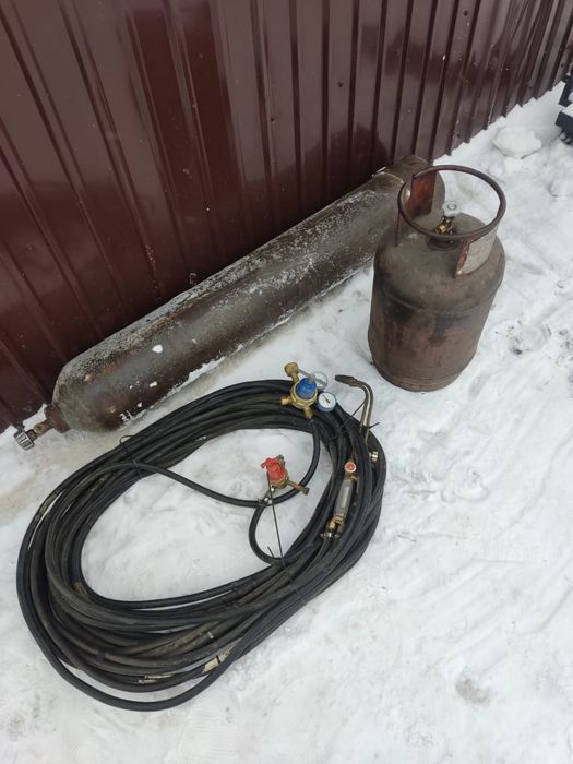 Кислородный баллон. Резак Пост