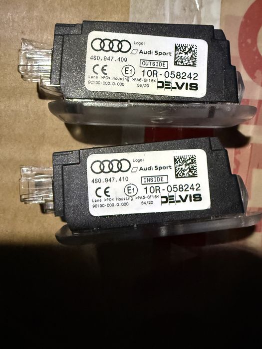 Lampi portiere Logo Audi, Cerculete, RS, Audi Sport Originale