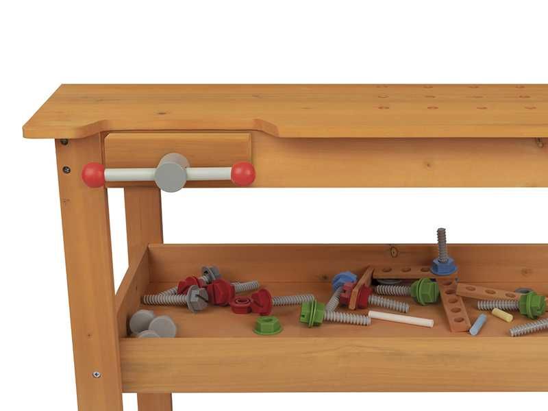 НОВИ! Детска дървена работилница с инструменти и черна дъска