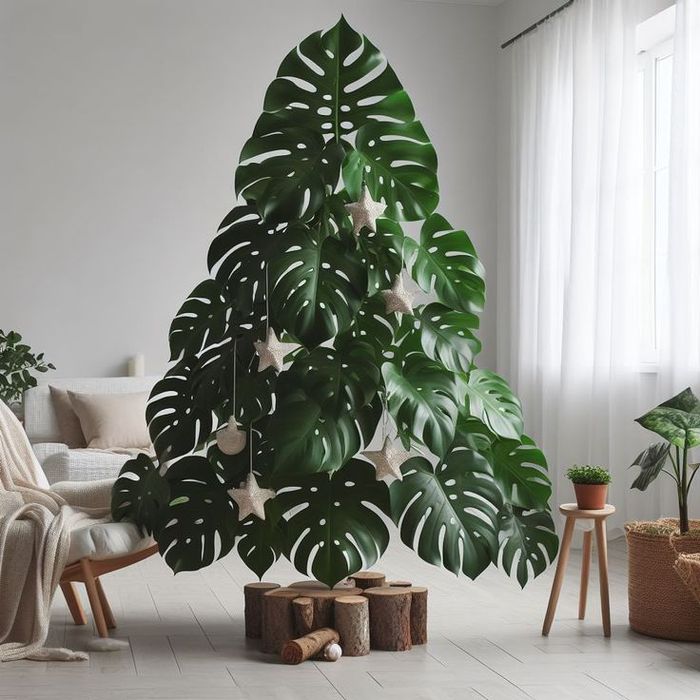 Новогодняя Ёлка-Монстера