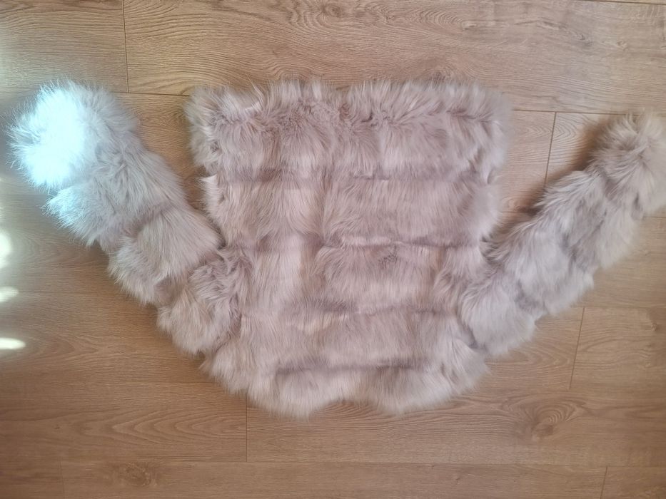 Дамско палто с косъм