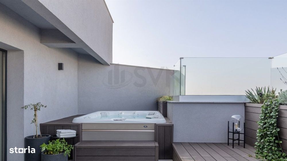 Designer penthouse lux I vedere panoramica oras I terasa jacuzii