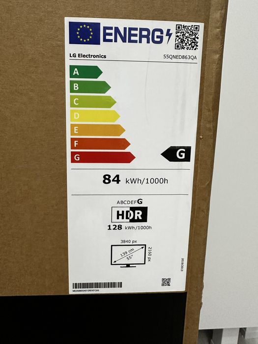 Televizor LG MiniLED 55QNED863QA, 139 cm Smart 4K Ultra HD, 100Hz