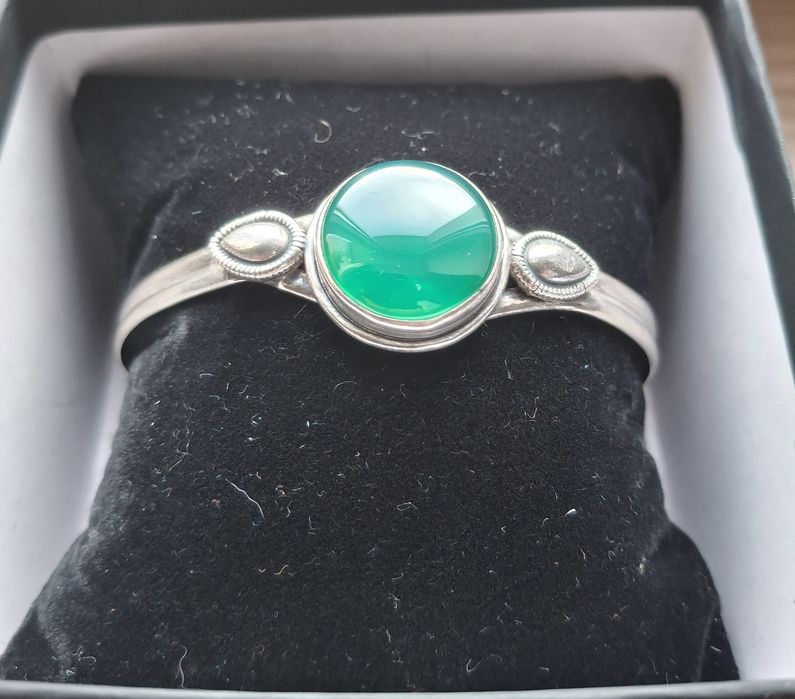 Brățară argint și agat, reglabilă