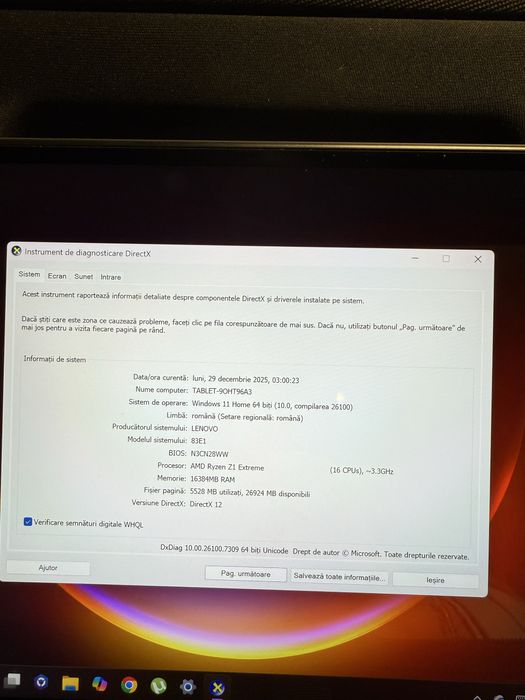 NDP Amanet Braila Consola Lenovo Legion Go (50473)