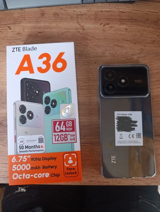 Продам смартфон ZTE Blade A36