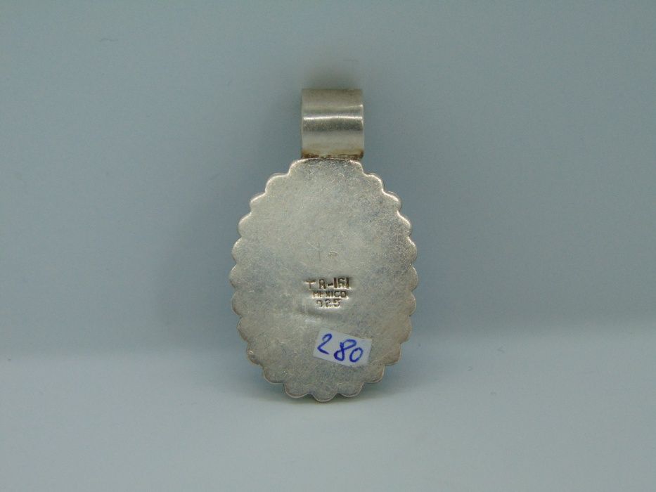 Pandantiv din argint cu piatra, Mexic