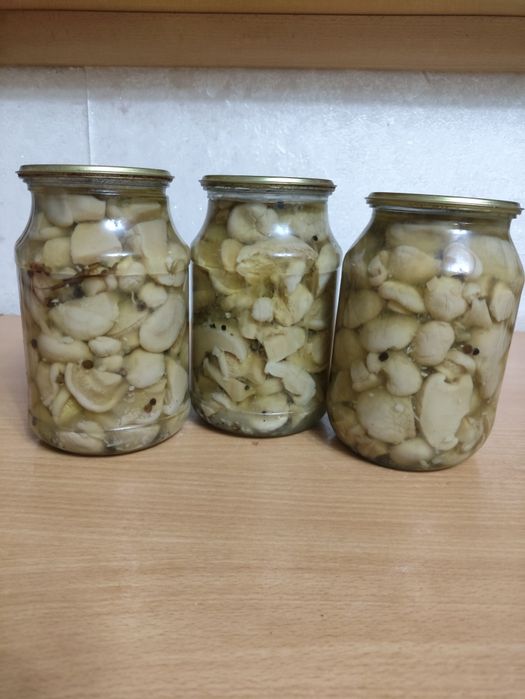 Маринованные грибы, помидоры