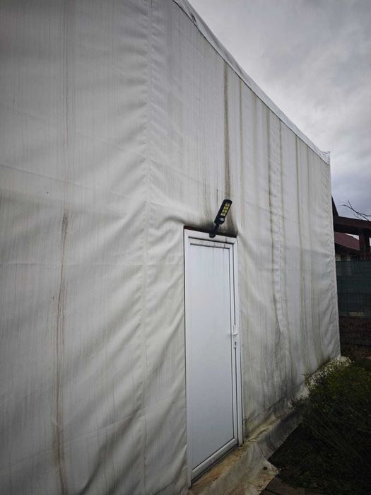 Structura metalica acoperita cu membrana PVC 900g/mp, 15 x 5.6 x 4m