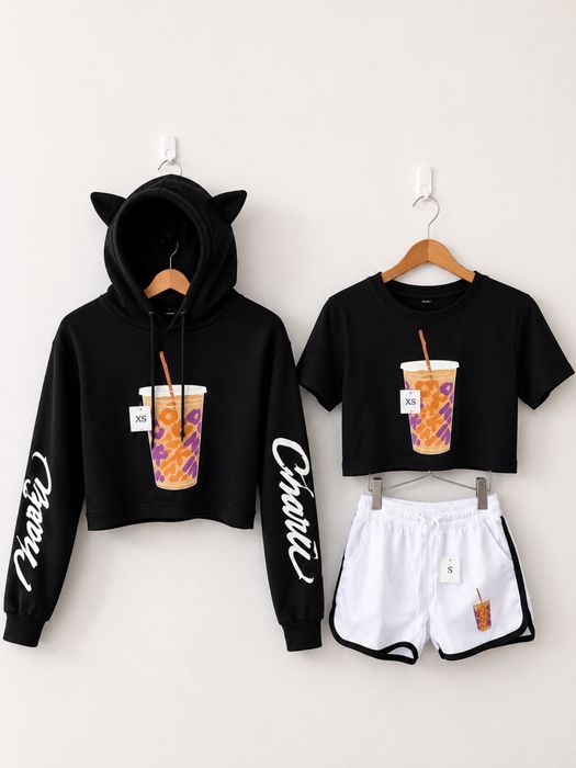 Модерен дамски комплект от три части , налични размери XS,S, M,L,XL