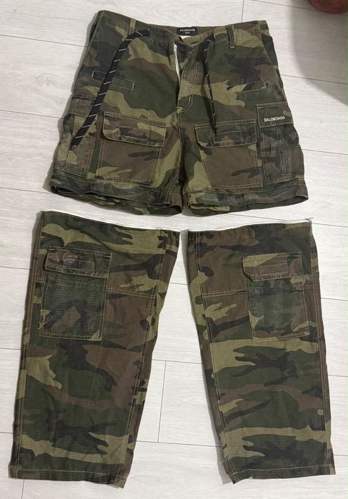 Карго Balenciaga transformer camo cargo pants,size m