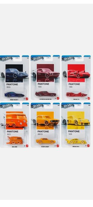 Hot wheels сет pantone