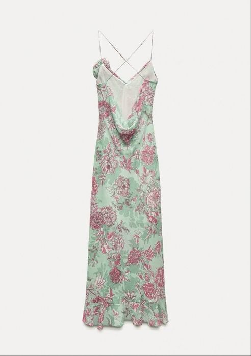 Платье zara цветочное