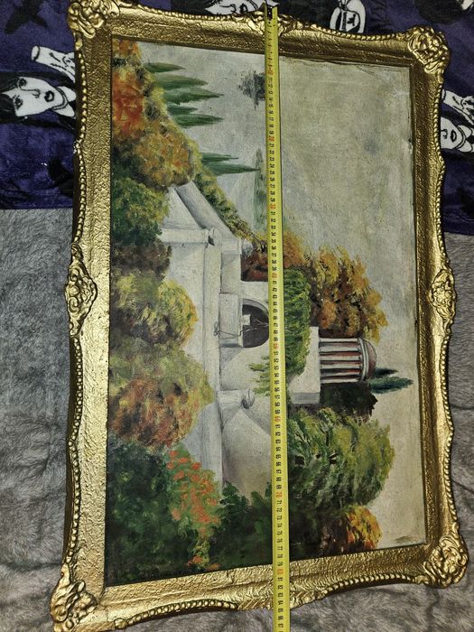 Tabloul pictat este foarte bine păstrat