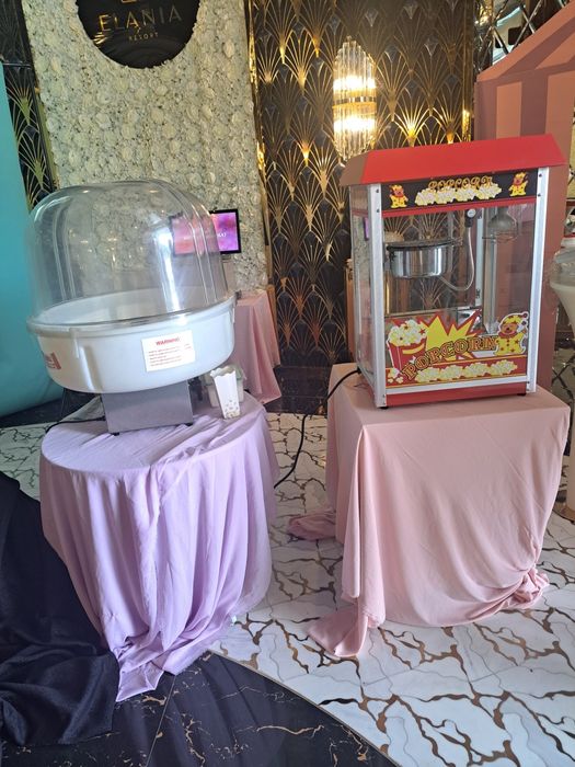 Masina vata de zahar floricele porumbde inchiriat cu operator