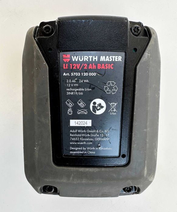 Wurth Li 12/2 Ah Basic - Акумулаторна батерия 12V 2.0Ah 2024г.