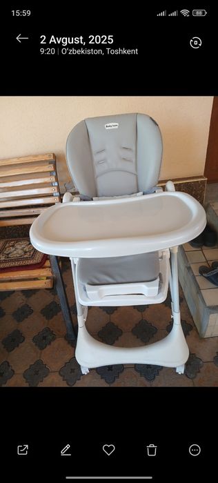 Bolalar stoli srochna sotiladi yangi 2 3 marta ishlatilgan