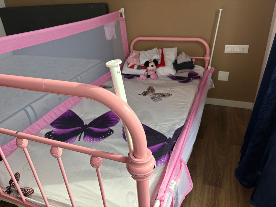 Pat fetita 90x 200 cu bariere de protectie