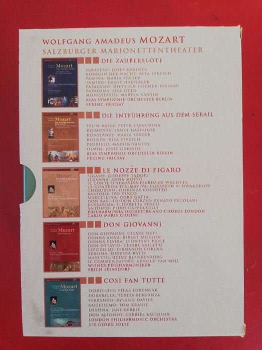 Колекция дискове на Моцарт