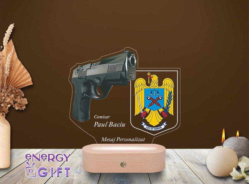Lampa Led Personalizata – Politie