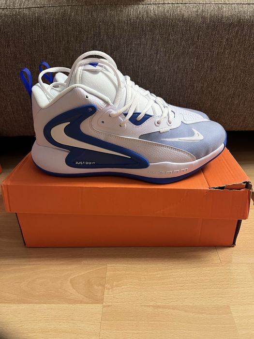 кроссовки  Nike  бело-голубой