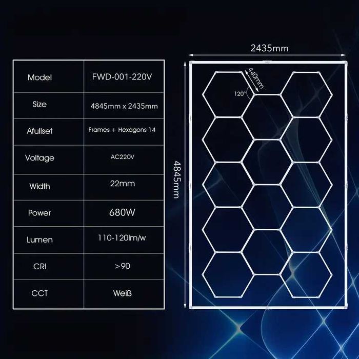 Осветление за гараж голяма LED Лед лампа за магазин фризьорски салон