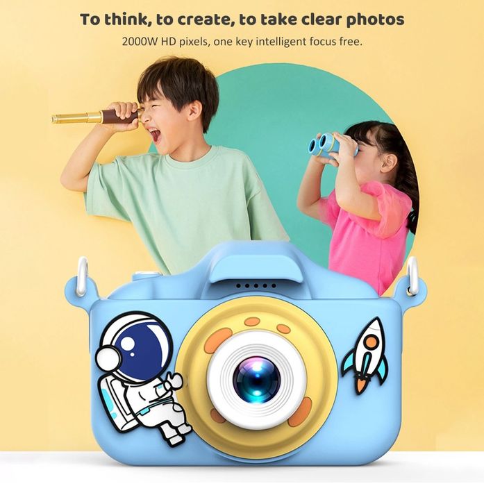 Дигитален детски фотоапарат/Дигитална камера за снимки и видео/Защита