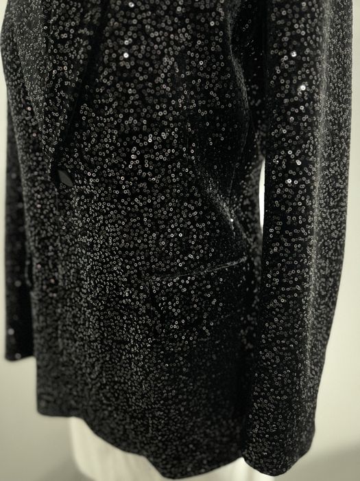 Sacou ZARA cu Paiete Negre – Stare Impecabilă (Elegant / Party)