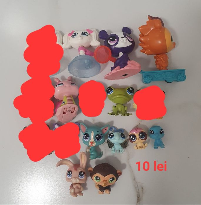 Lot set imens figurine littlest pet shop lps rare