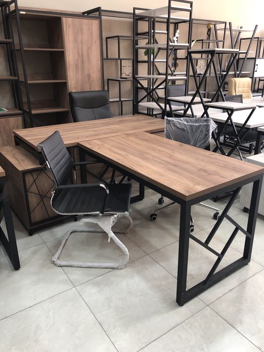 Директорский стол Rahbar stoli ofis stoli loft stol Tayyor