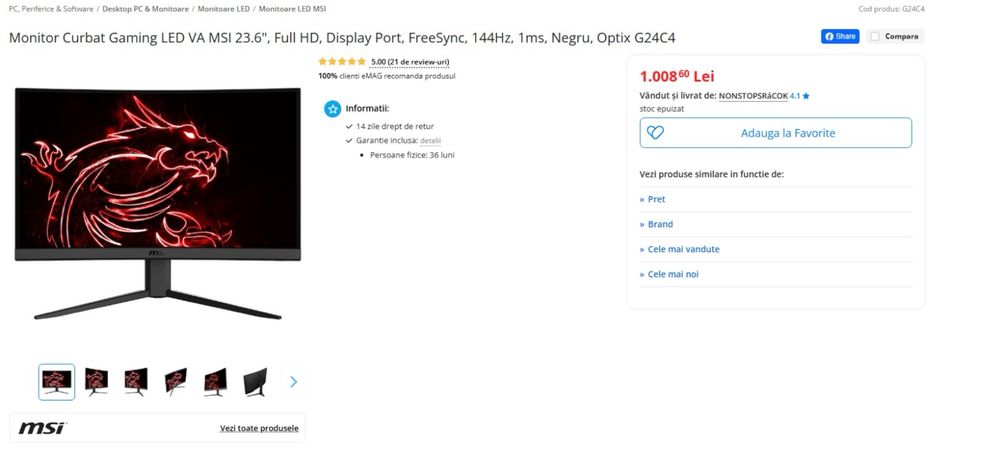 PC gaming 3070 Ti cu i5 11600k