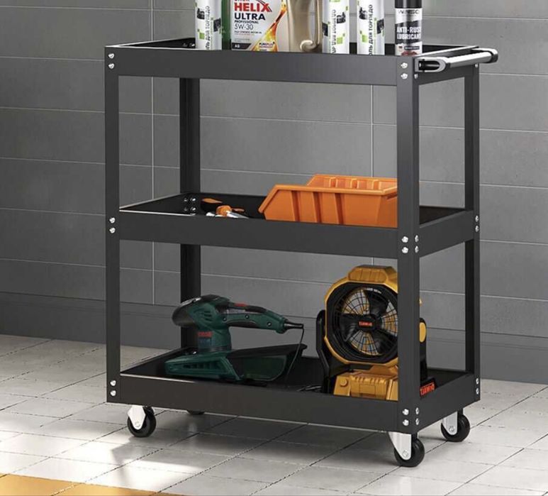 ПРОМОЦИЯ Количка за инструменти с три рафта Сервизна количка