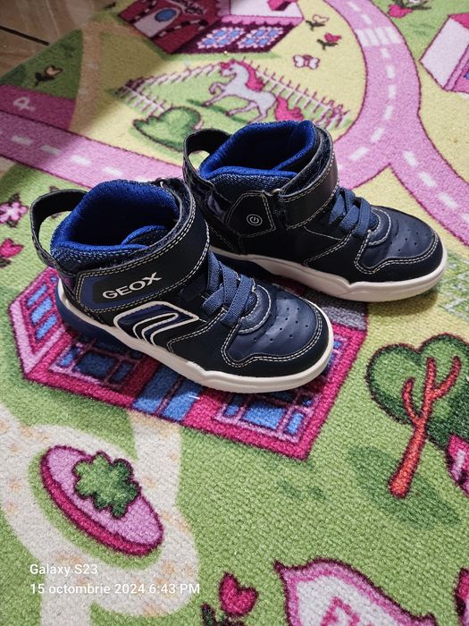 Geox - Pantofi sport cu LED-uri