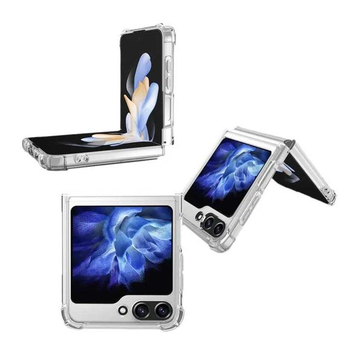 Samsung Galaxy Z Flip5 - Удароустойчив Прозрачен Кейс MAGNETIC
