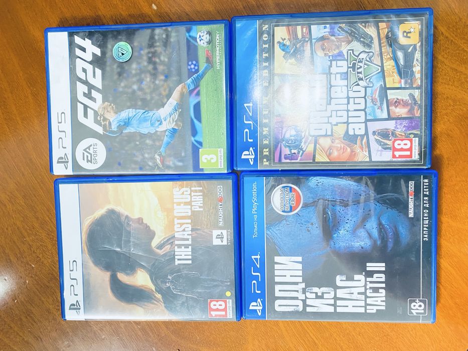 Продается игры для пс 4 и пс 5 новые