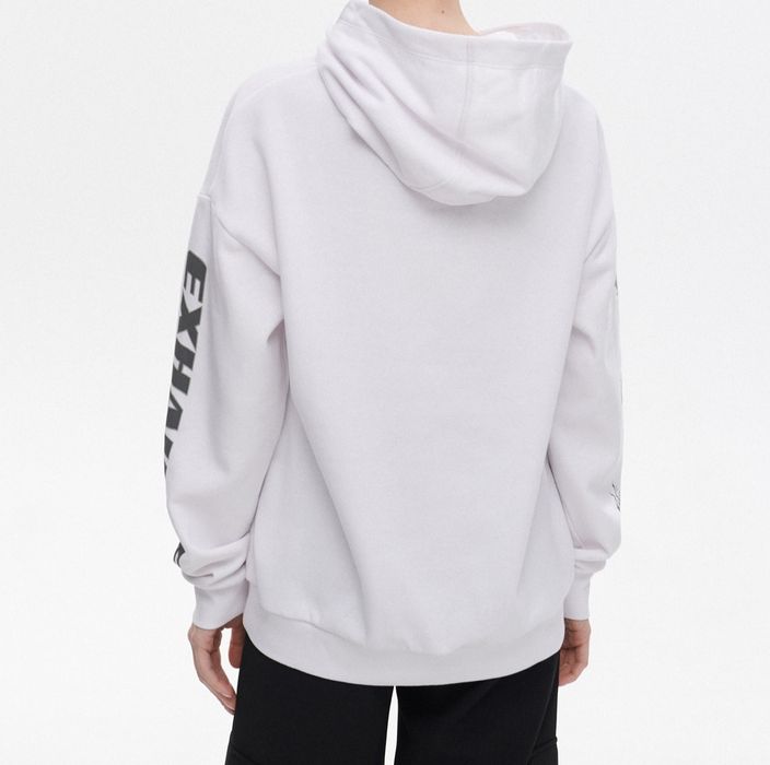 Hanorac cu glugă y2k alb Cropp