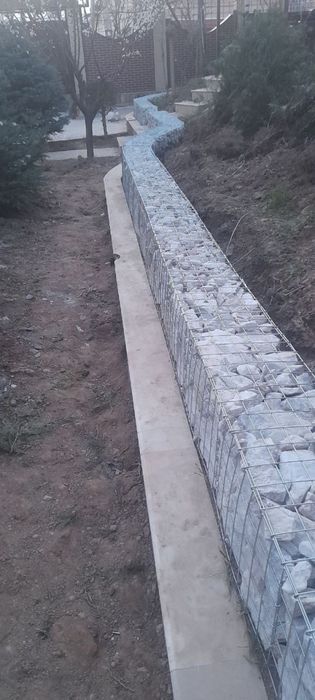 Galka Gabion Mramor Oq Setka Uchun Toshlar