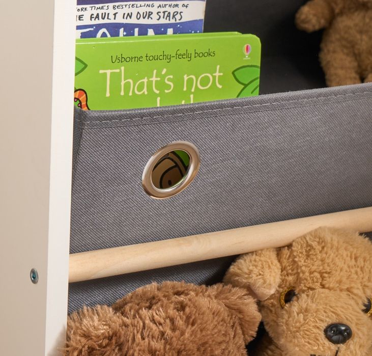 Етажерка MDF с два текстилни Рафта, 55x35x50cm