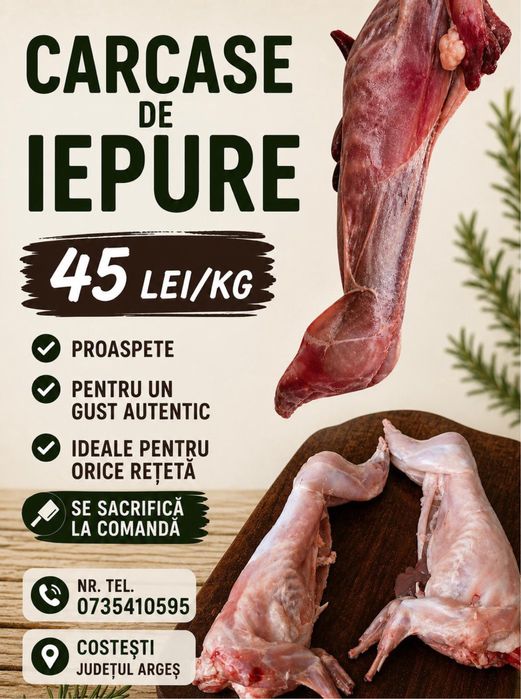 Carcase de iepure proaspete