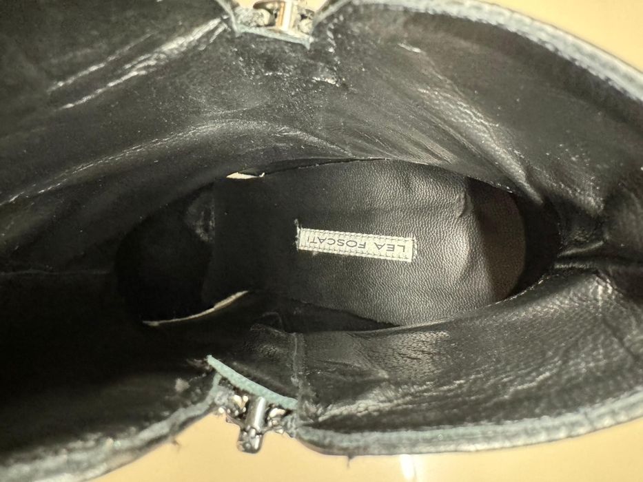 Cizme cu toc din piele Lea Foscati