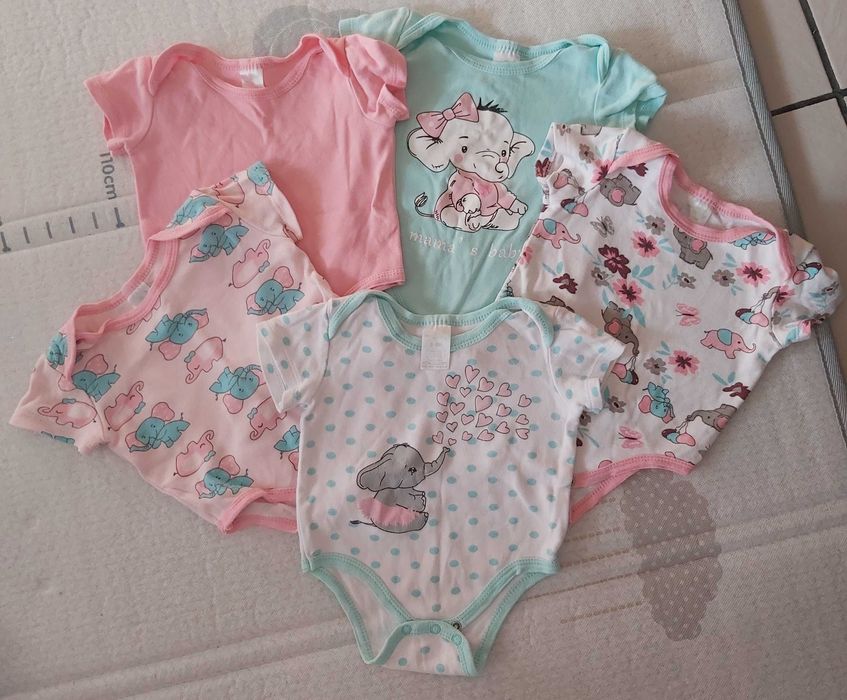 Лот Бебешки летни дрешки 0-3 месеца - 56-62 размер