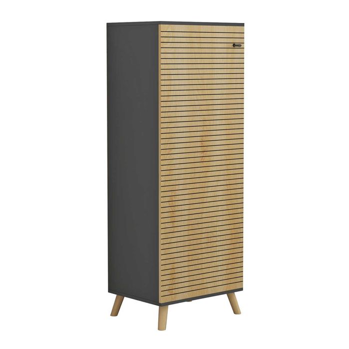 Шкаф за обувки Puzzle-home HM8954, ПДЧ, Два цвята, 50Χ38Χ135Hcm.