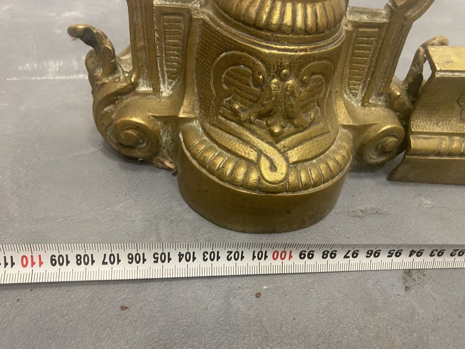 Решетка за камина от масивен месинг