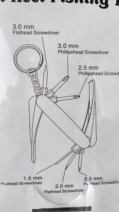 Мини комплект отвертки с ключодържател
