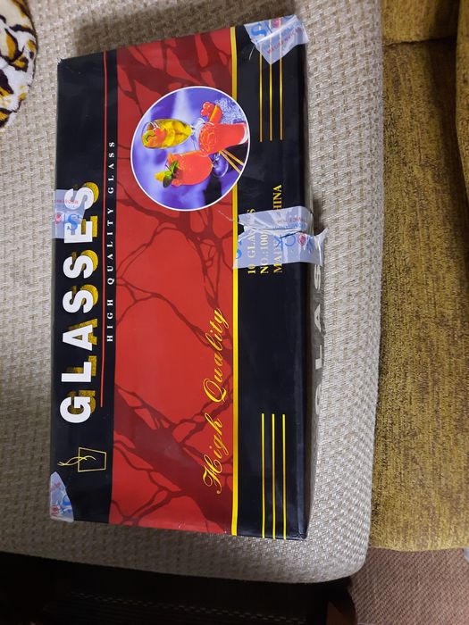 Фужеры стеклянные новые