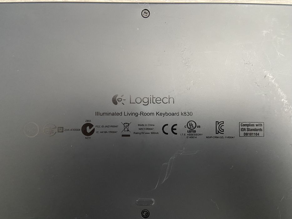 Tastatura Logitech Illuminated Living Room K830