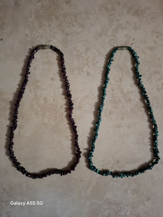 Бусы(гранат,малахит)